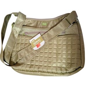 Lug 'Aerial' Quilted Crossbody Bag - Moss Green